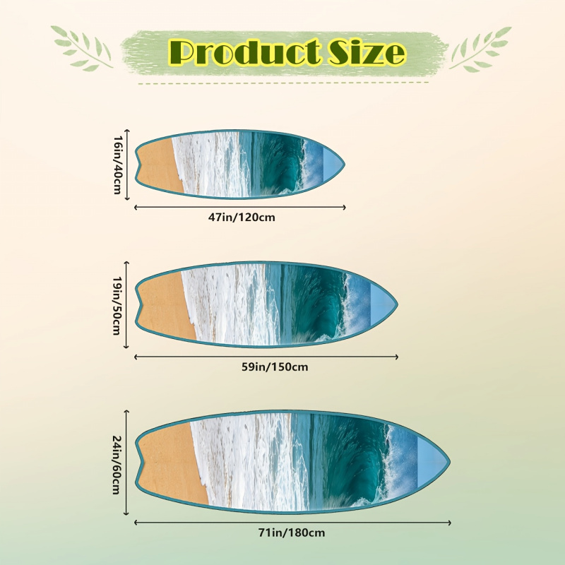 Home Fragrance Ocean Breeze - Alfombra con forma de tabla de