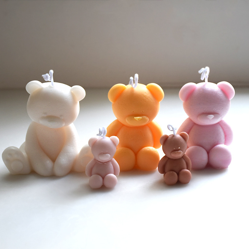 Home Fragrance Gel - Molde de oso colgante 3D para