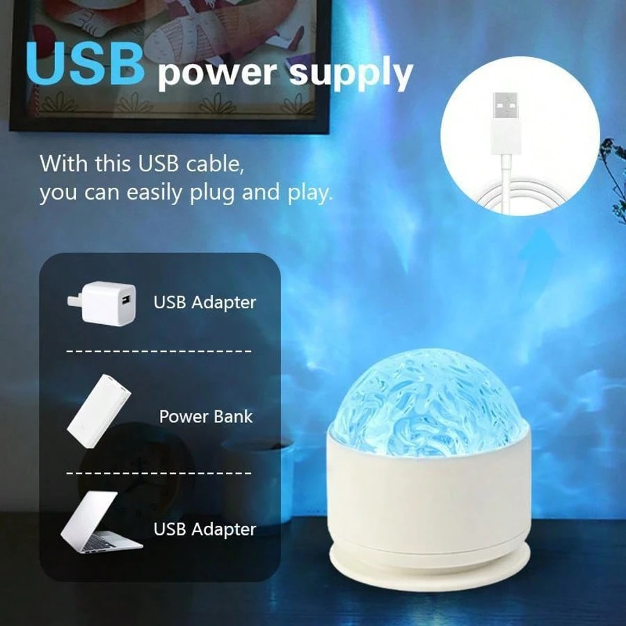 Lámpara proyectora de luz Auro - Home Fragrance Ocean Breeze reseña y precio
