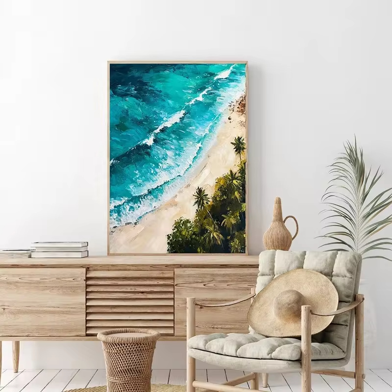 Pintura en lienzo de olas del  - Home Fragrance Ocean Breeze reseña y precio
