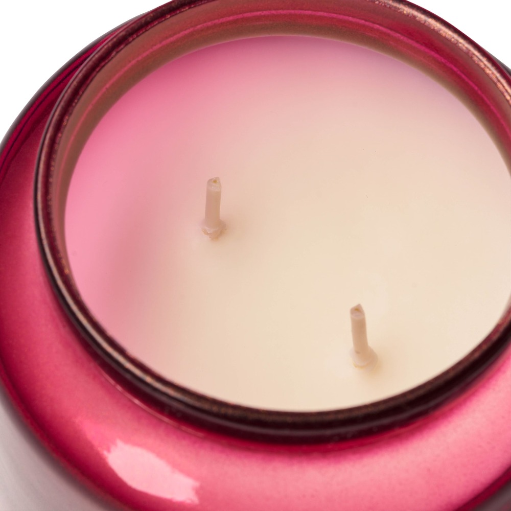 Vela en frasco de vidrio rojo  - Home Fragrance Jar reseña y precio