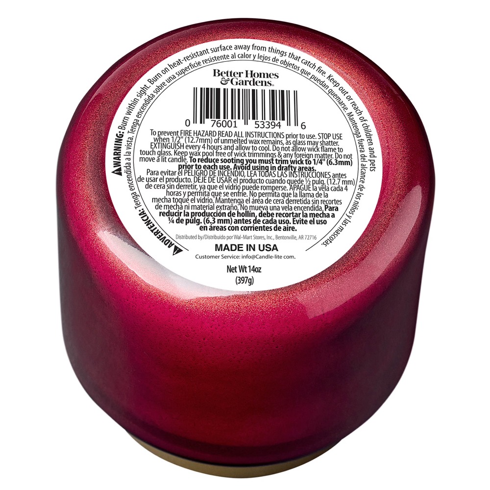 Vela en frasco de vidrio rojo  - Home Fragrance Jar reseña y precio
