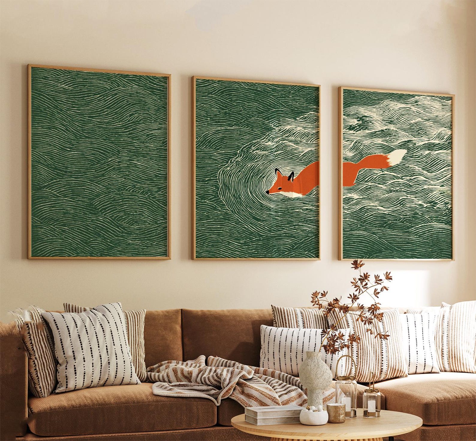 Juego de 3 impresiones artísti - Home Fragrance Ocean Breeze reseña y precio