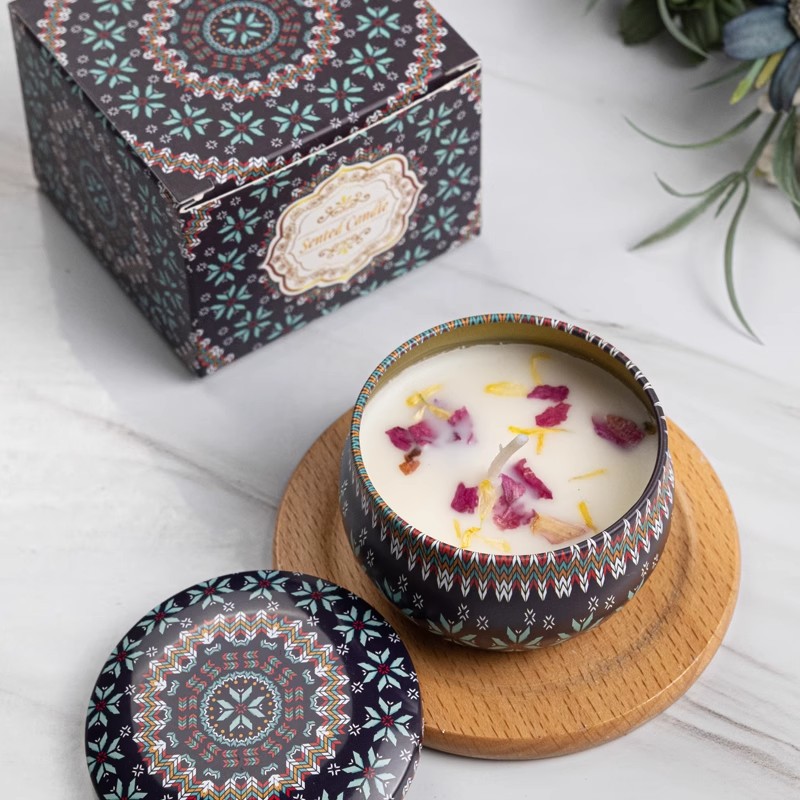 1/4PCS Velas Aromáticas Vintag - Home Fragrance Jar reseña y precio