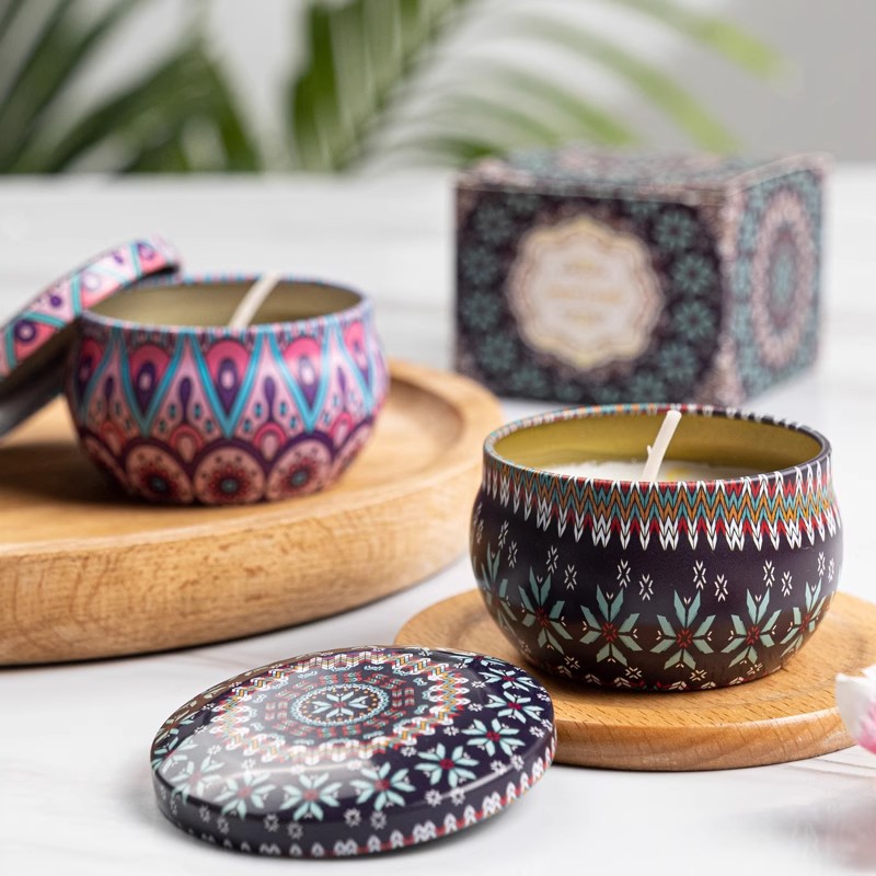 1/4PCS Velas Aromáticas Vintag - Home Fragrance Jar reseña y precio